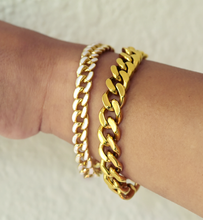 Load image into Gallery viewer, Siren 18Kt Gold-Plated Stainless Steel Cuban Link Bracelet
