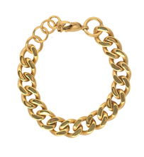 Load image into Gallery viewer, Siren 18Kt Gold-Plated Stainless Steel Cuban Link Bracelet
