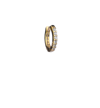 Load image into Gallery viewer, Jude Zirconia 18Kt Gold-Plated Mini Huggie Hoop

