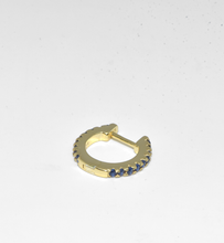 Load image into Gallery viewer, Midnight 18Kt Gold-Plated Huggie Hoop Earring
