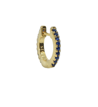 Load image into Gallery viewer, Midnight 18Kt Gold-Plated Huggie Hoop Earring
