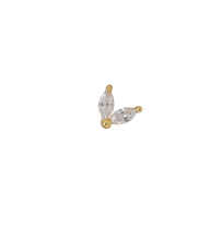 Load image into Gallery viewer, Wings 18Kt Gold-Plated Screw-back Stud
