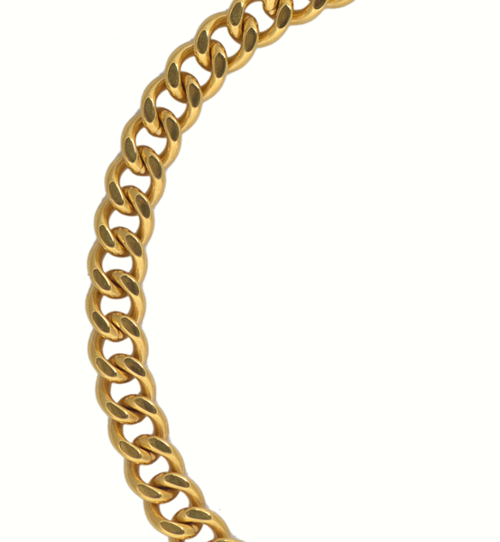 Hudson 18Kt Gold-Plated Stainless Steel Cuban Link Chain