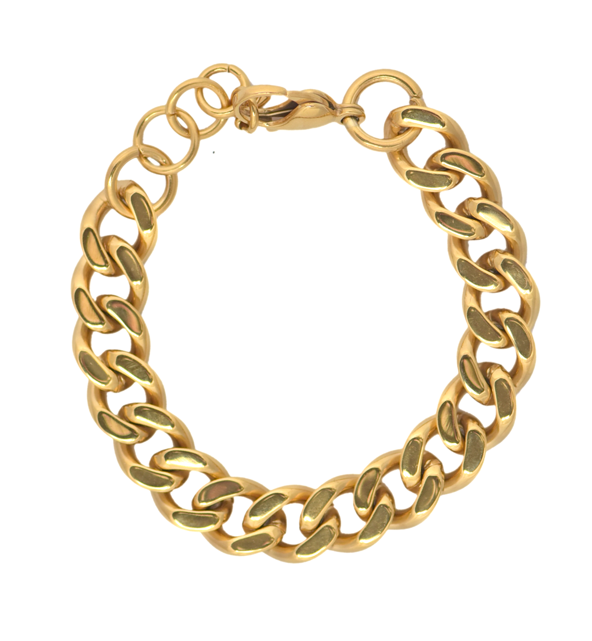 Siren 18Kt Gold-Plated Stainless Steel Cuban Link Bracelet