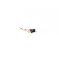 Load image into Gallery viewer, Audrey Blue Baguette 18Kt Gold-Plated Stud
