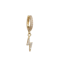 Load image into Gallery viewer, A/C Bolt 18Kt Gold-Plated Earring
