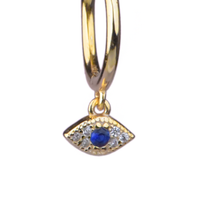 Load image into Gallery viewer, Good 14Kt Gold-Plated Or Silver Evil Eye Earring
