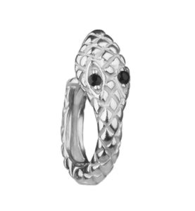 Slither Serpent Sterling Silver Huggie Earring
