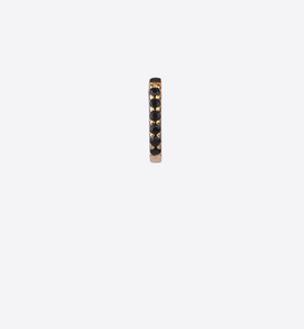 Ripley Black Zirconia 18Kt Gold-Plated Mini Huggie