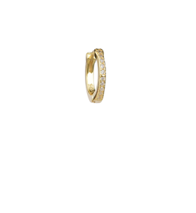 Shera Zirconia 18Kt Gold-Plated Huggie Hoop Earring