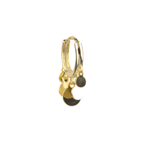Load image into Gallery viewer, Discus 18Kt Gold-Plated Or Silver Huggie Earring
