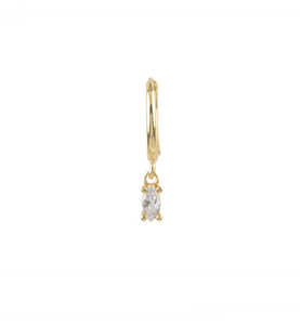 Nile 18Kt Gold-Plated Or Silver Gem Earring