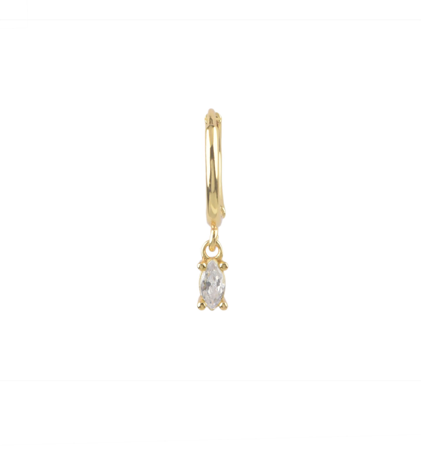 Nile 18Kt Gold-Plated Or Silver Gem Earring