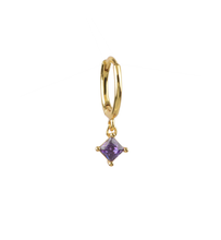 Load image into Gallery viewer, Prince Gem 18Kt Gold Plated Or Silver Huggie Earring
