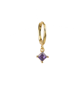 Prince Gem 18Kt Gold Plated Or Silver Huggie Earring