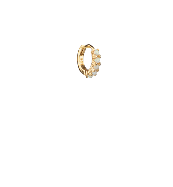 Kimberly Opal Gold-Plated Huggie Earring