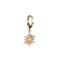 Load image into Gallery viewer, Sparkle Sun 18Kt Gold-Plated Earring
