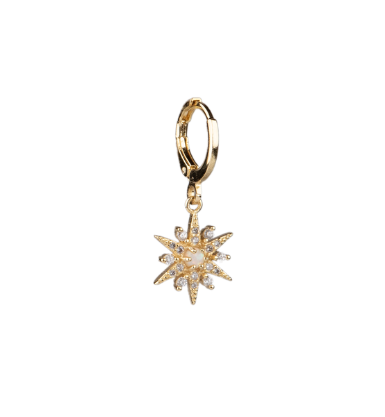 Sparkle Sun 18Kt Gold-Plated Earring