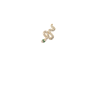 Load image into Gallery viewer, Arcadia Snake 18Kt Gold-Plated Stud
