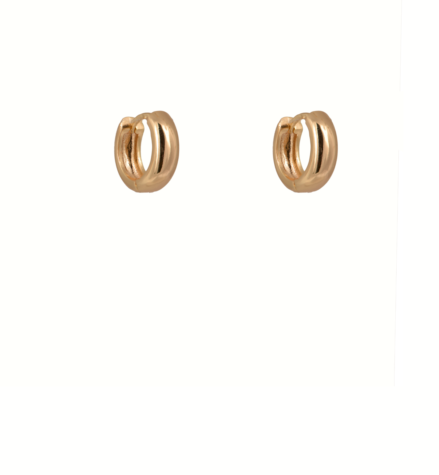 Smoothie Gold-Plated Hoop Earrings