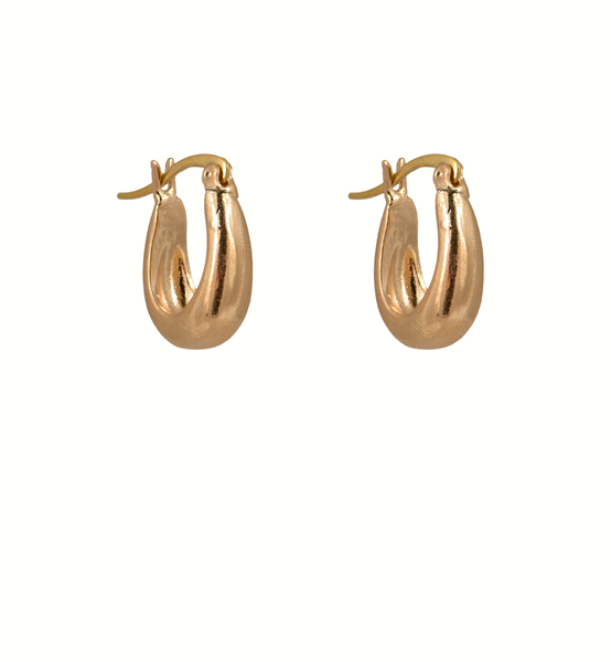 Prah Gold-Plated Hoop Earrings