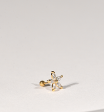 Load image into Gallery viewer, Jasmine Gold-Plated Stud Earring With Screw Backing
