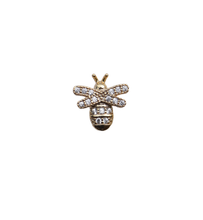 Load image into Gallery viewer, Maya Bee Gold-Plated Stud Earring With Screw Backing
