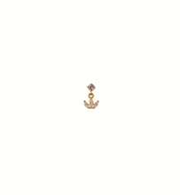 Load image into Gallery viewer, Lotus Gold-Plated Stud Earring With Screw Backing
