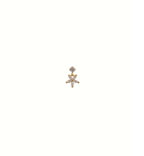 Load image into Gallery viewer, Posie Gold-Plated Stud Earring With Screw Backing
