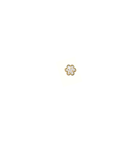 Load image into Gallery viewer, Pod Flower 18Kt Gold-Plated Enamel Stud
