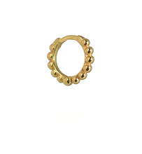 Load image into Gallery viewer, Marbles Mini 18Kt Gold-Plated Huggie Hoop
