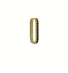 Penny Black 18Kt Gold-Plated Rectangle Hoop Earring