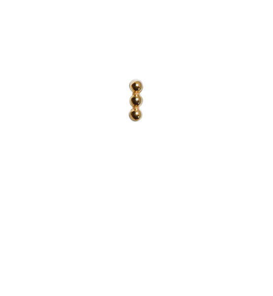 Snooker Gold-Plated 3 Ball Stud