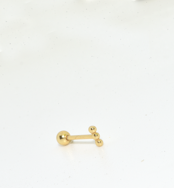 Snooker Gold-Plated 3 Ball Stud