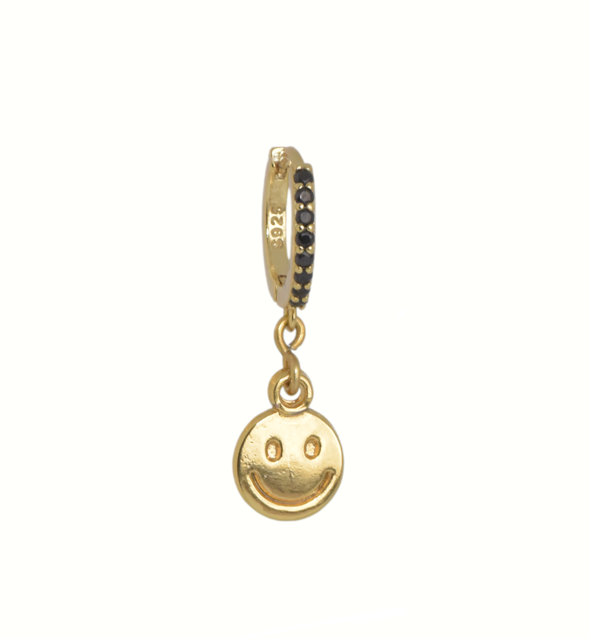 Allen Smiley Gold-Plated Huggie Earring