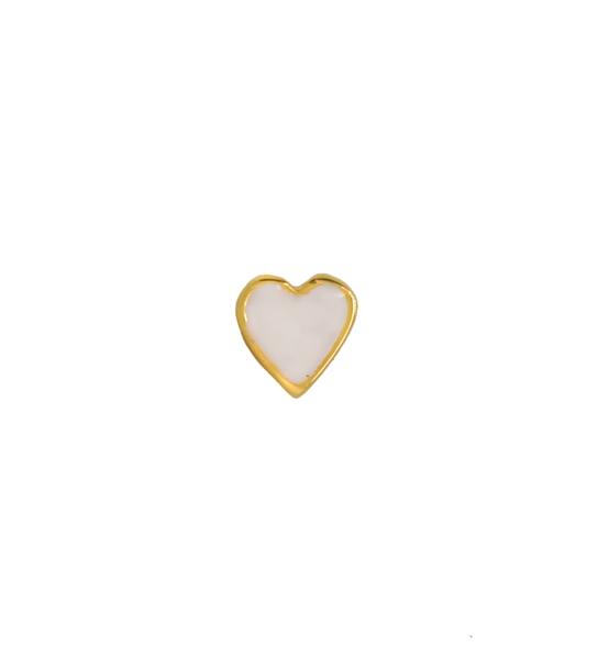 Naxos Heart Gold-Plated Stud