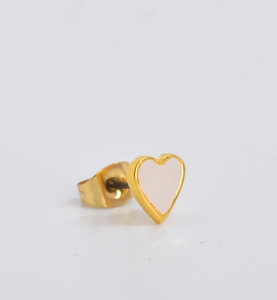 Naxos Heart Gold-Plated Stud