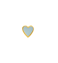 Load image into Gallery viewer, Paros Heart Gold-Plated Stud
