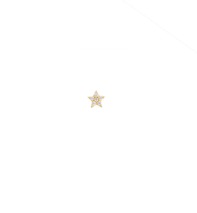 Star 18Kt Gold-Plated Ball Back Stud
