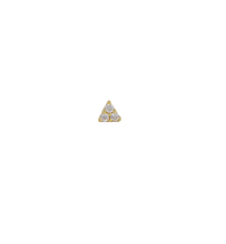 Load image into Gallery viewer, Pyramid 18Kt Gold-Plated Screw-back Stud
