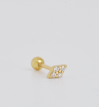 Load image into Gallery viewer, Roxie 18Kt Gold-Plated Screw-back Stud
