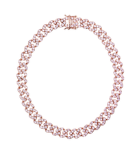 Load image into Gallery viewer, Dollar$ Pink Cuban Link Necklace
