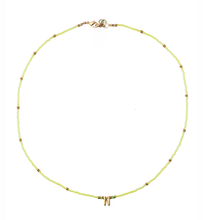 Load image into Gallery viewer, Summer Letter Fluoro Pearl Bead Necklace
