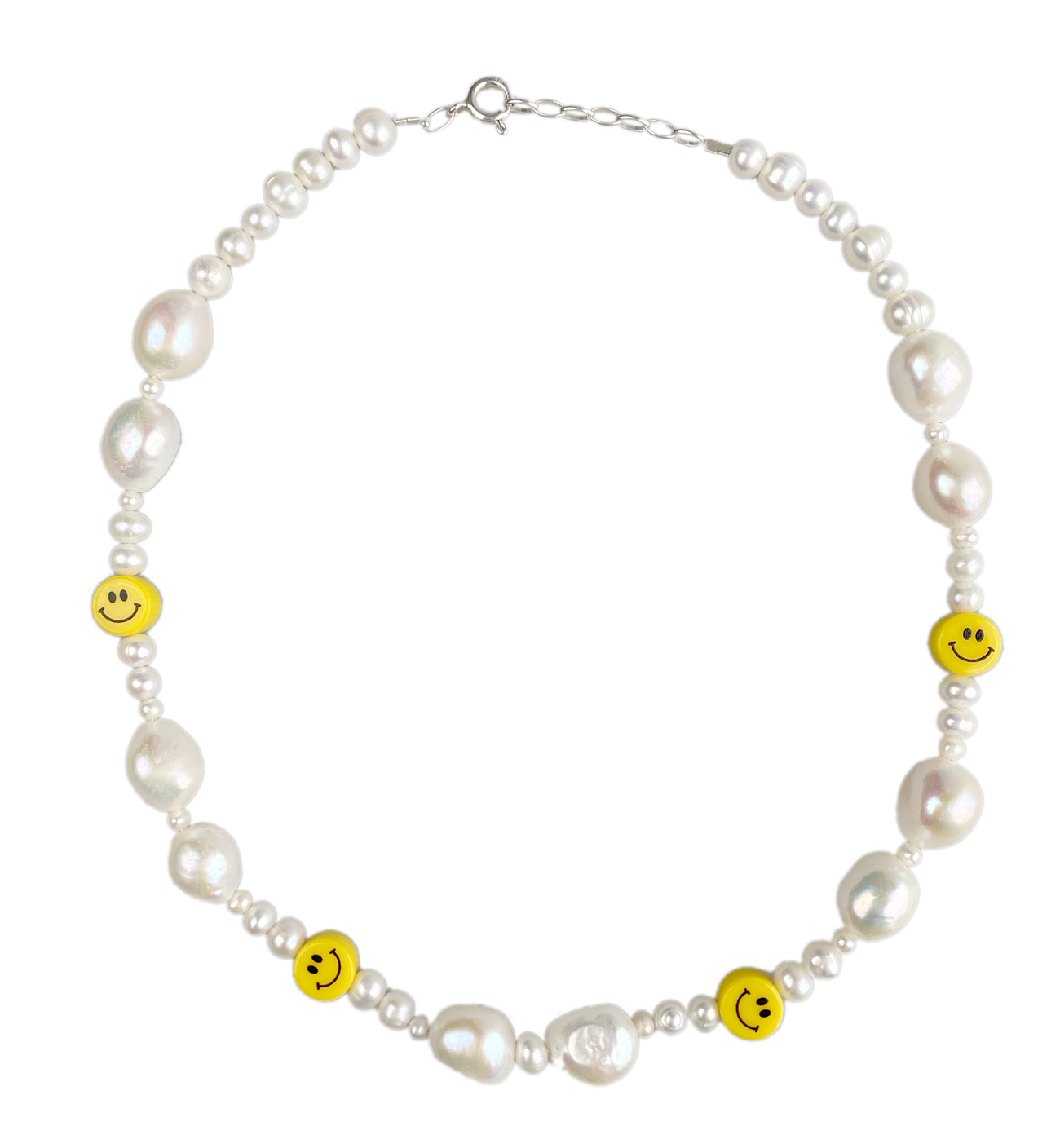 Nialaya Jewelry Pearl and Bead Smiley Face Necklace | Harrods UK