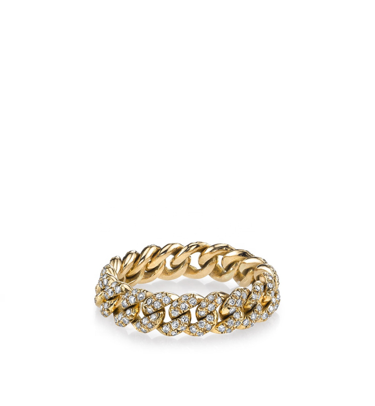 Cohibi 18Kt Gold-Plated Chain Ring