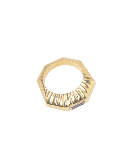 WALD BERLIN - Shining Star 24Kt Gold-Plated Ring